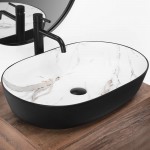 Накладной умывальник Rea Cleo Black/Aiax Matt
